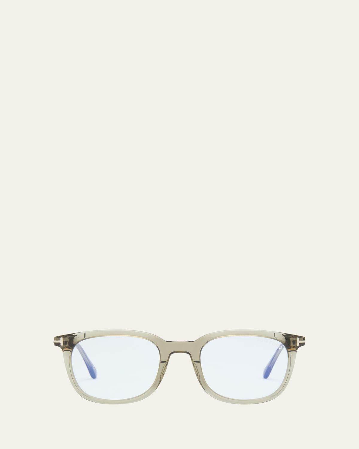 Mens Acetate Square Blue Light Blocking Glasses Product Image