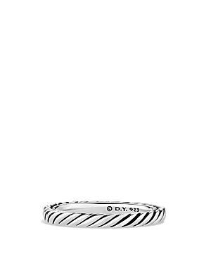 Womens Cable Collectibles Stack Ring in Sterling Silver, 3mm Product Image