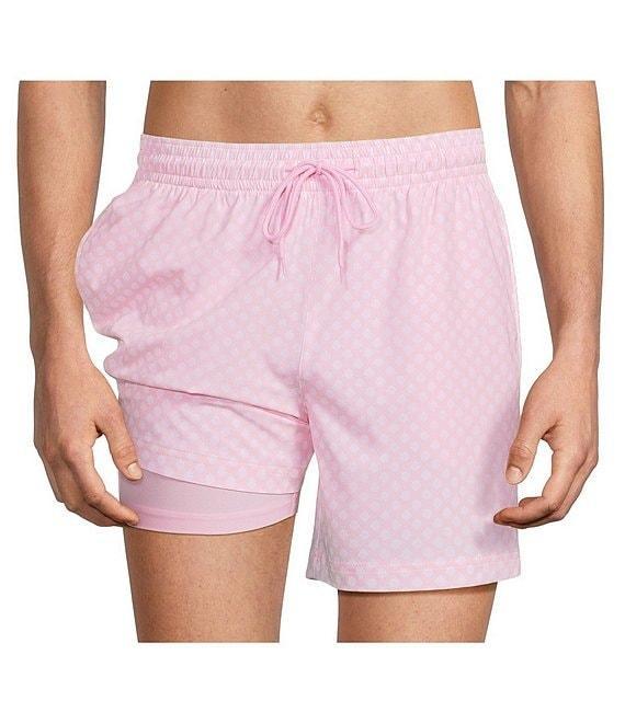 Caribbean Mini Shell Print 6#double; Swim Trunks Product Image