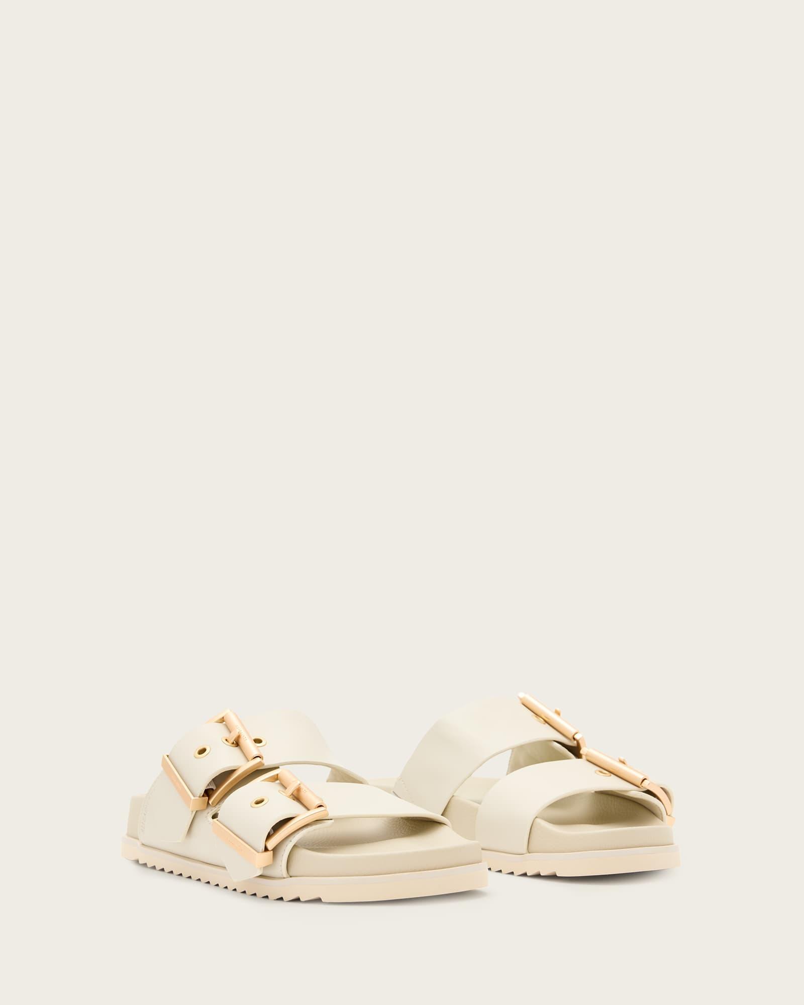 Sian Leather Buckle Sandals Product Image