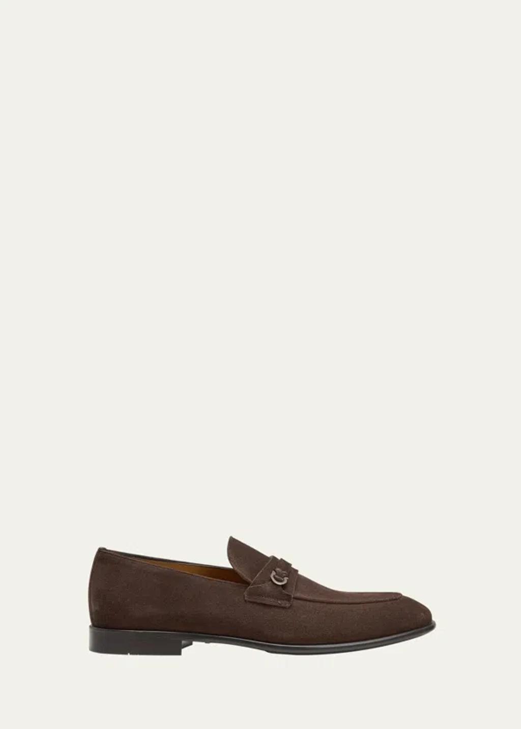 Mens Sean Twisted Keeper Suede Penny Loafers Product Image