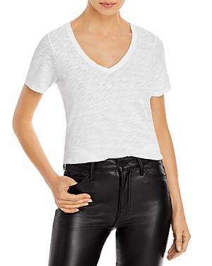 Womens Slub Jersey V-Neck Tee Product Image