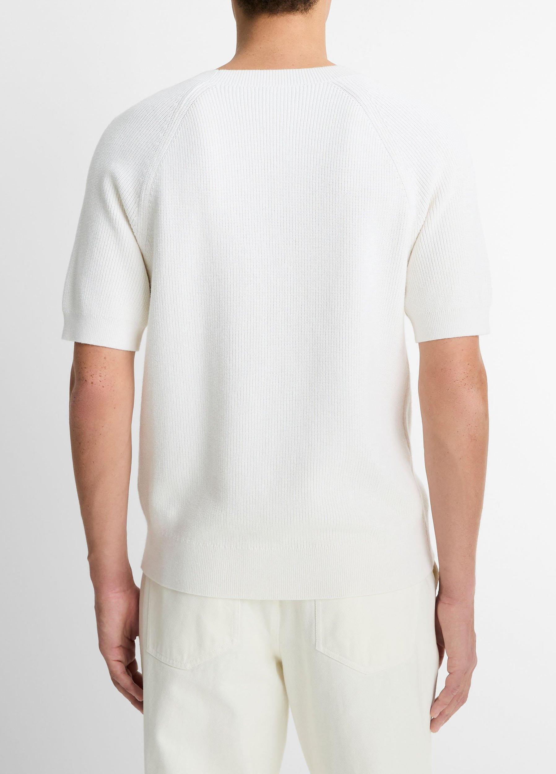 Cotton Short-Sleeve Sweater Product Image