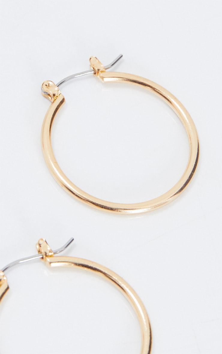 Gold Mini Hoop Earrings Product Image