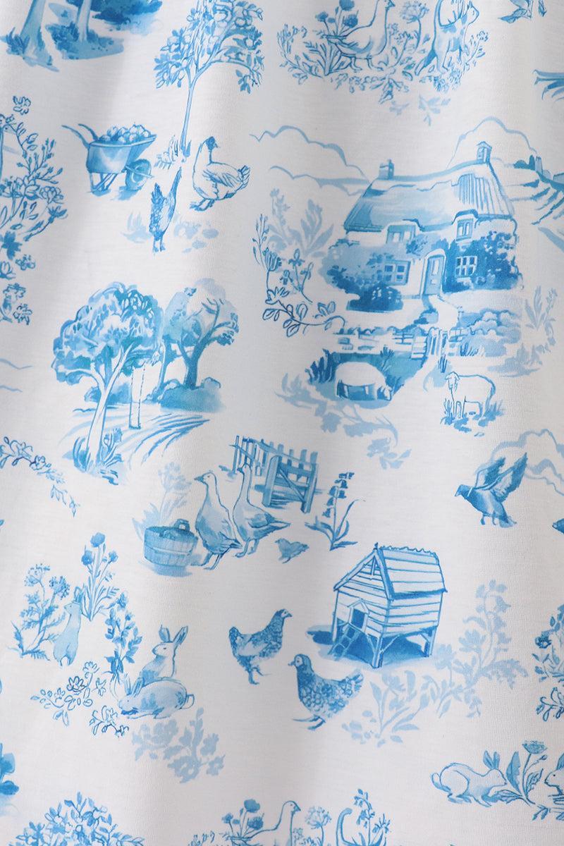 Bow applique print mom&me dress Product Image