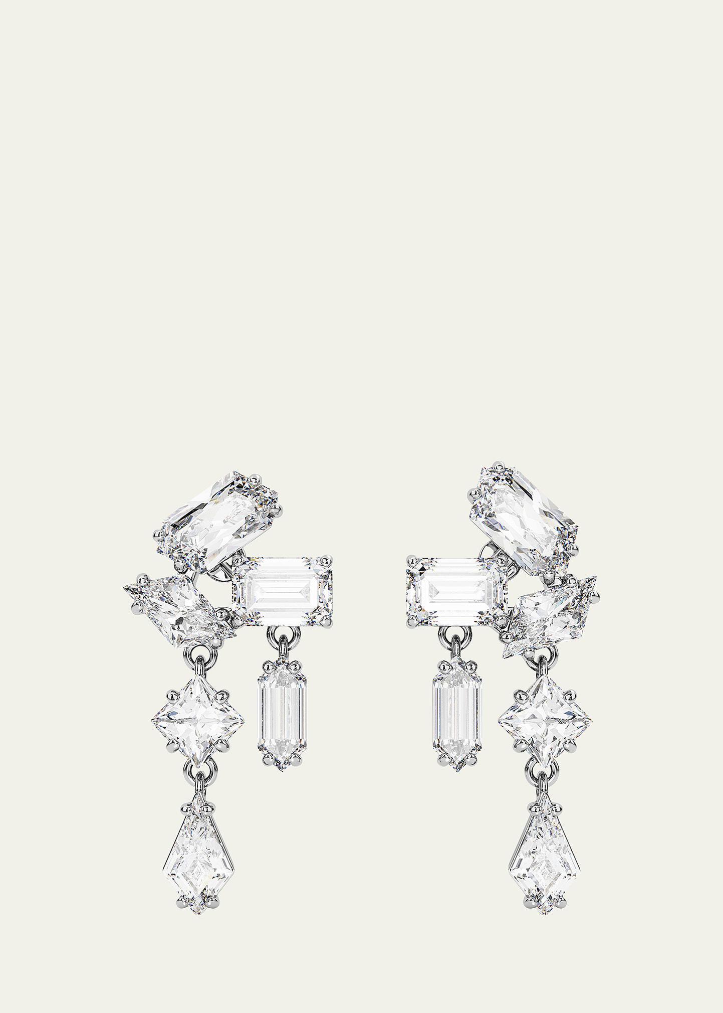 Swarovski Crystal Mesmera Mixed Cuts Drop Earrings Product Image