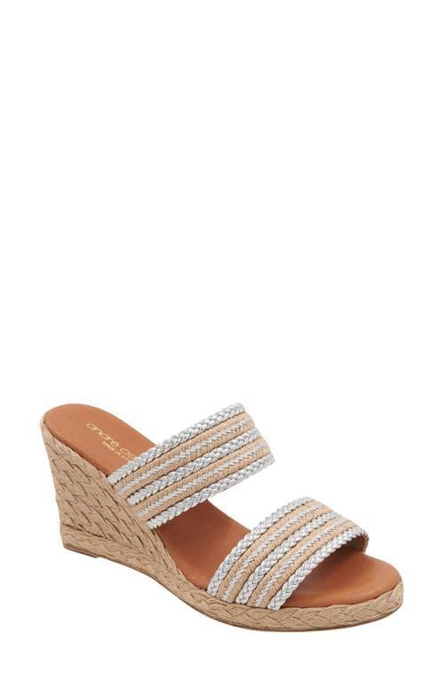 Andre Assous Womens Nolita Woven Espadrille Wedge Sandals Product Image