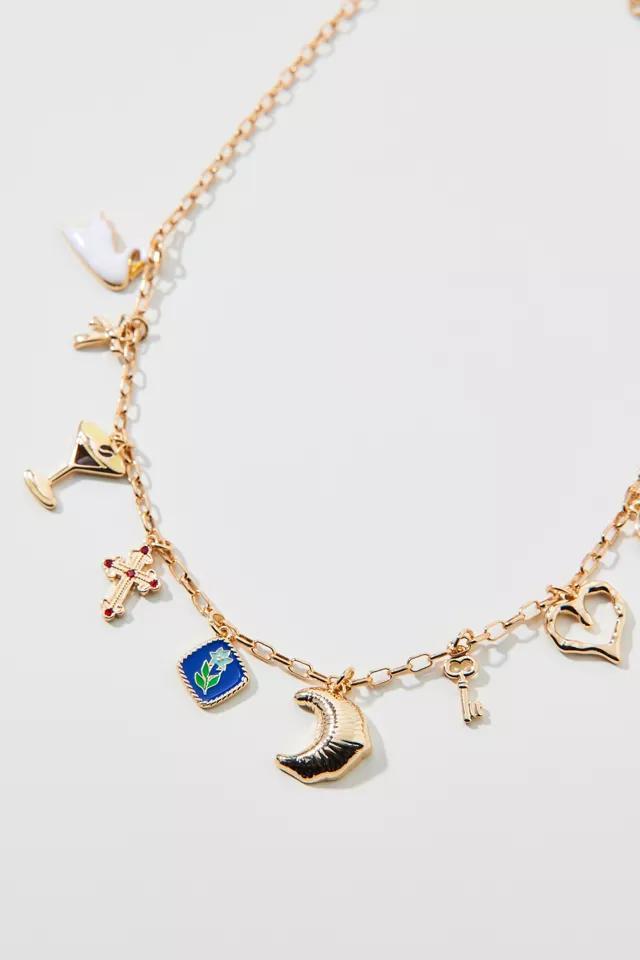 Danika Charm Necklace Womens at Urban Outfitters Product Image