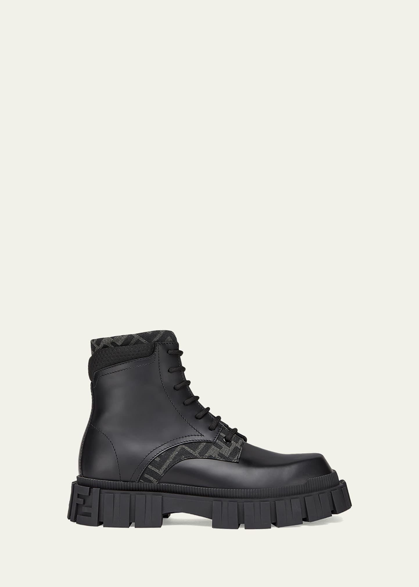 Mens Force FF Leather Lug-Sole Combat Boots Product Image