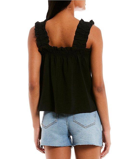 Copper Key Coordinating Ruffle Strap Tank Top Product Image