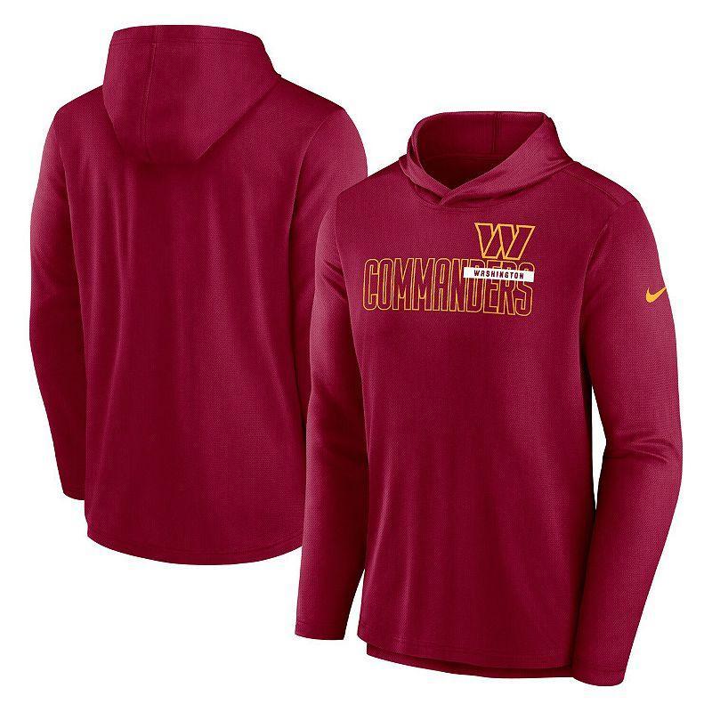 Mens Nike Burgundy Washington Commanders Performance Team Pullover Hoodie Product Image