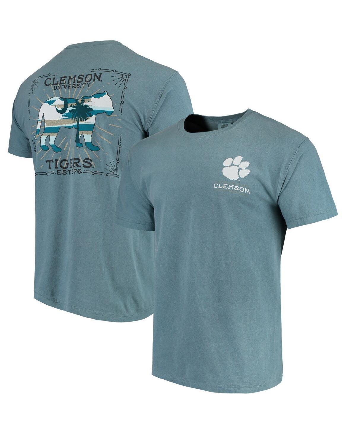 Men's Blue Clemson Tigers State Scenery Comfort Colors T-Shirt, Size: XL Product Image