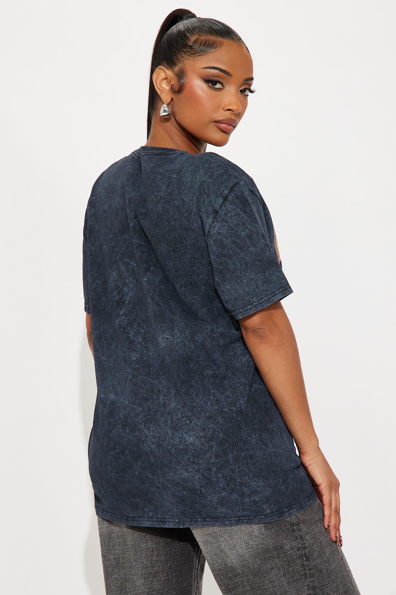 MTV Desert Oversized Washed Tee - Black Female Product Image