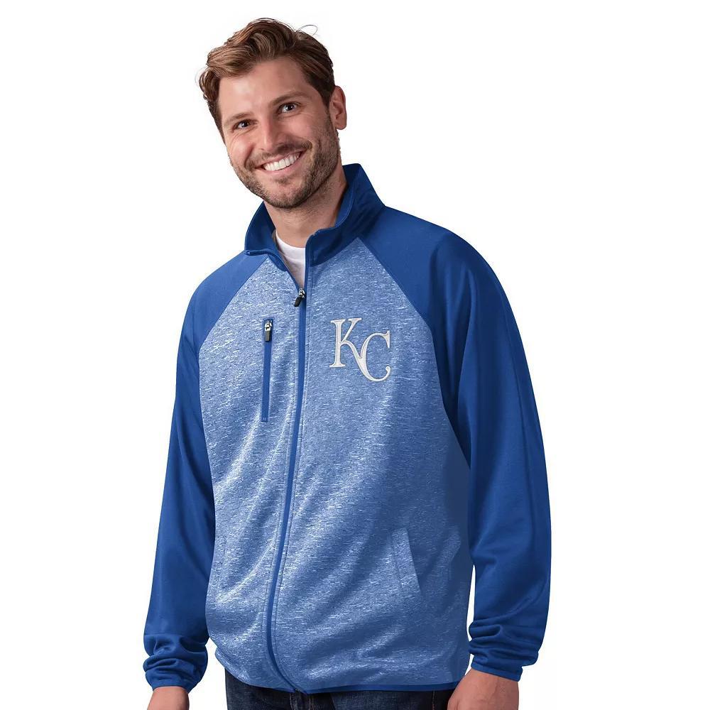 Men's G-III Sports by Carl Banks Royal New York Mets Runners Raglan Full-Zip Track Jacket,  Product Image