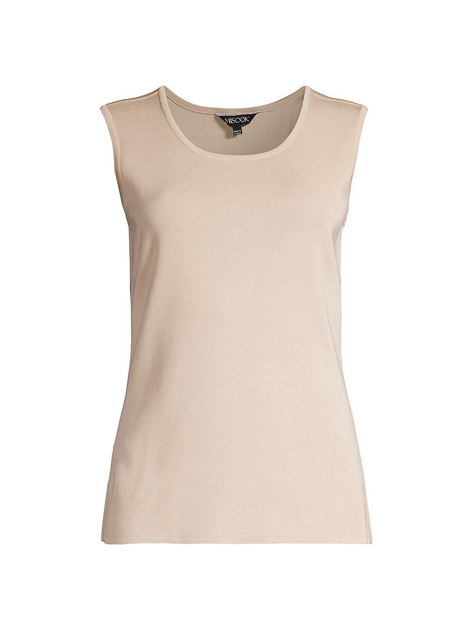 Scoop-Neck Classic Knit Tank Top Product Image