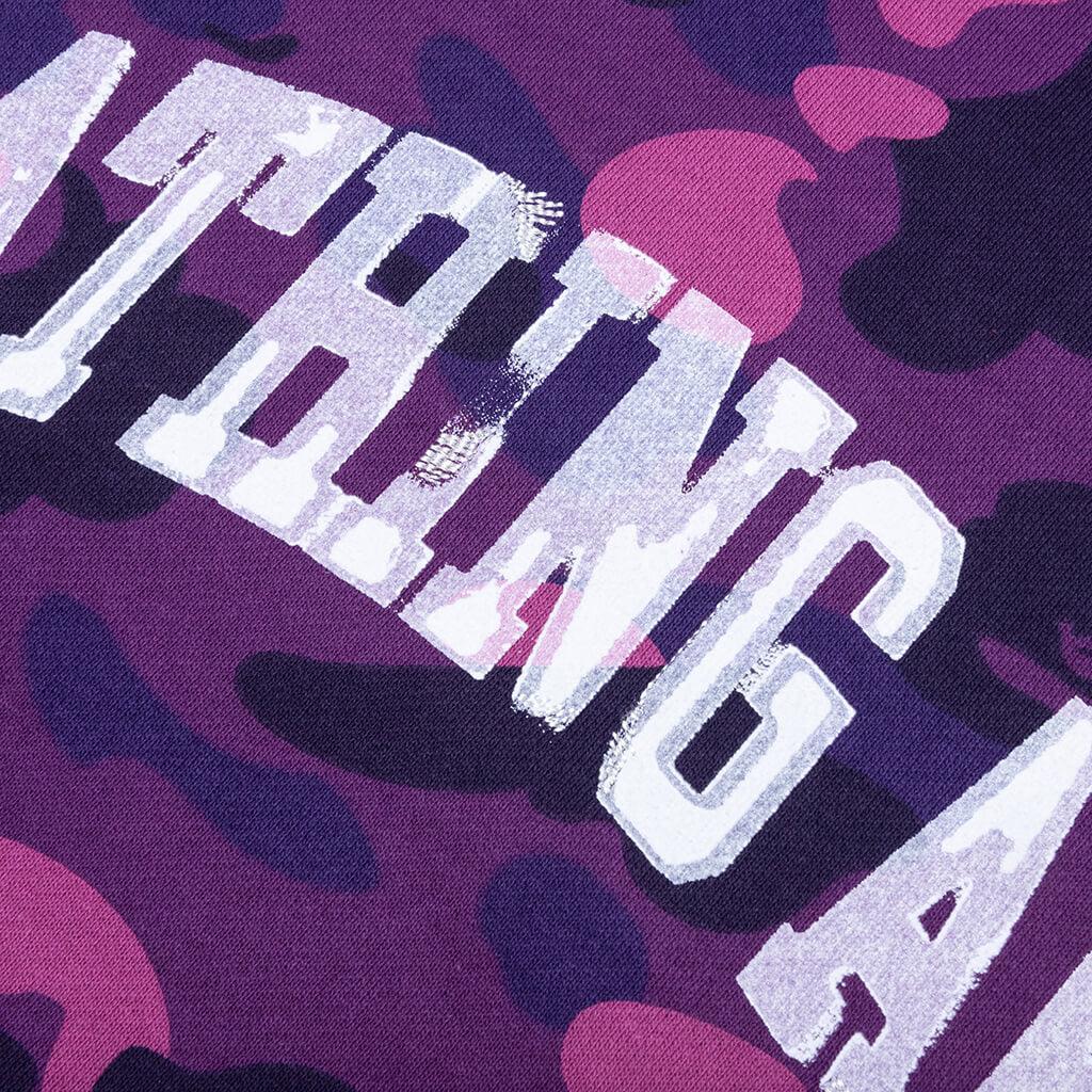 Color Camo Pullover Hoodie - Purple Male Product Image