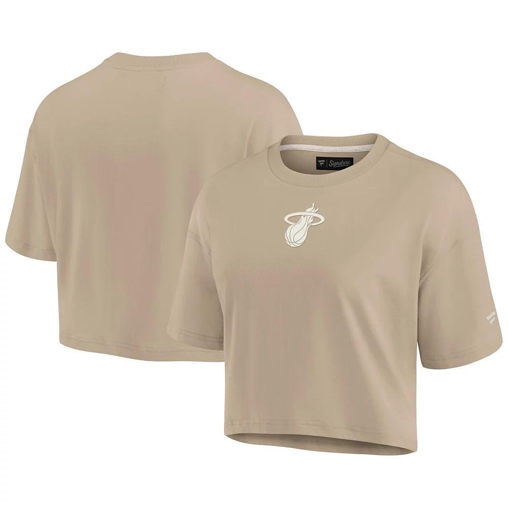 Women's Fanatics Signature Khaki Phoenix Suns Elements Super Soft Boxy Cropped T-Shirt, Size: Large, Phx Beig K Product Image