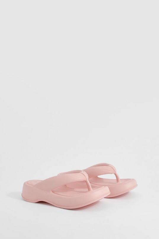  Chunky Platform Square Toe Flip Flops    Product Image