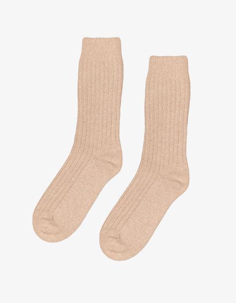 Merino Wool Blend Sock - Honey Beige Product Image