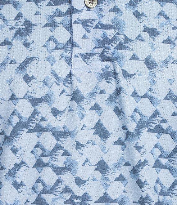 Roundtree & Yorke Performance Triangle Printed Polo Shirt Product Image