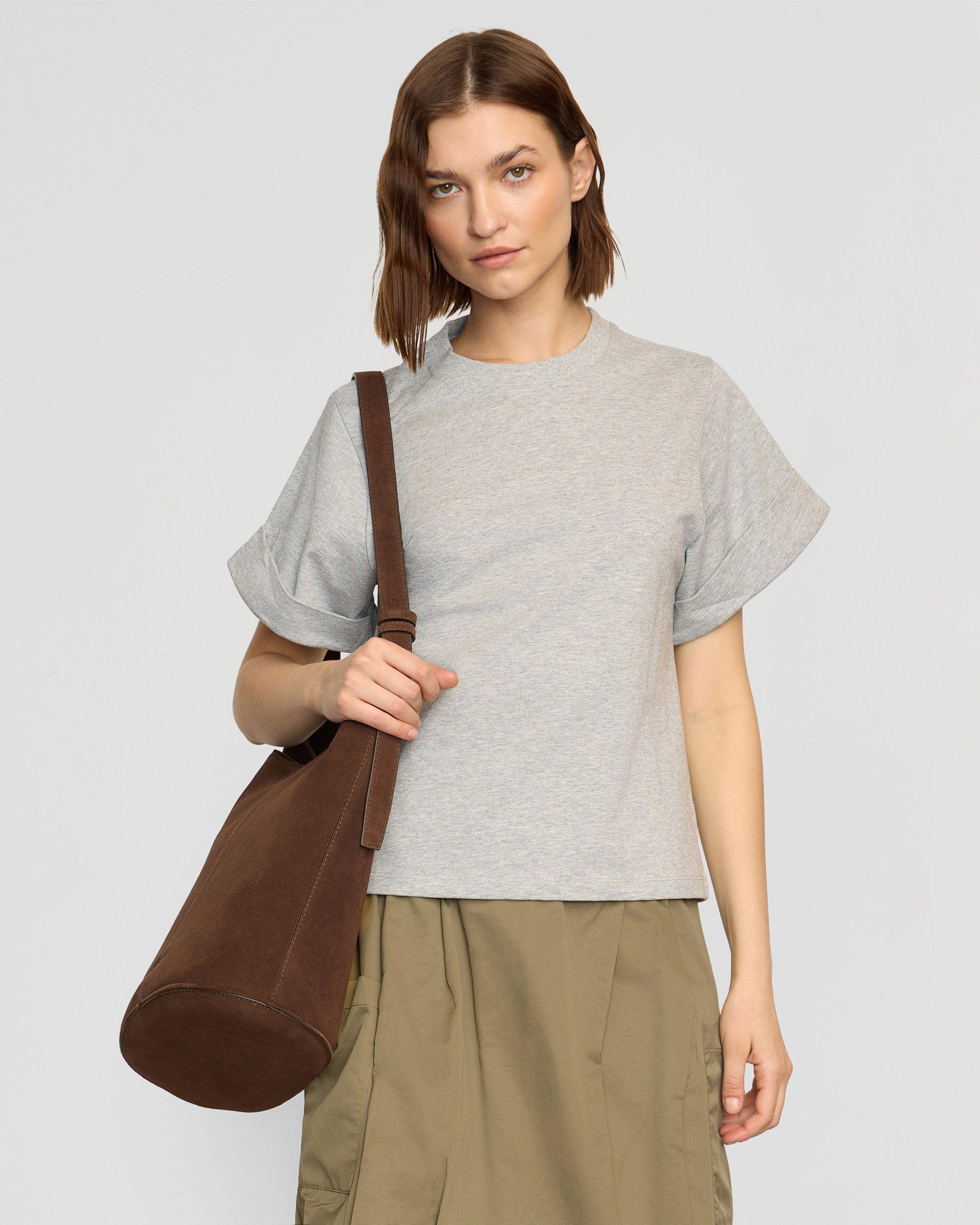 Terri Organic Cotton Structured-Cuff Tee Product Image