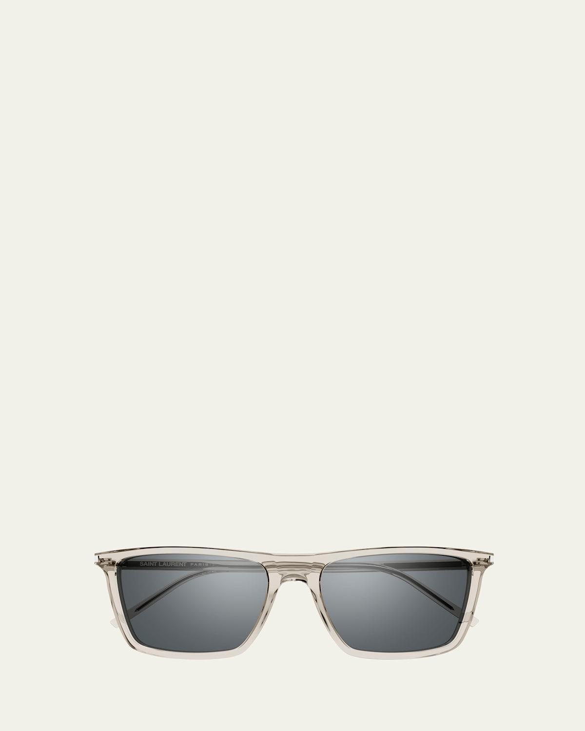 Mens Rectangle Acetate Sunglasses Product Image