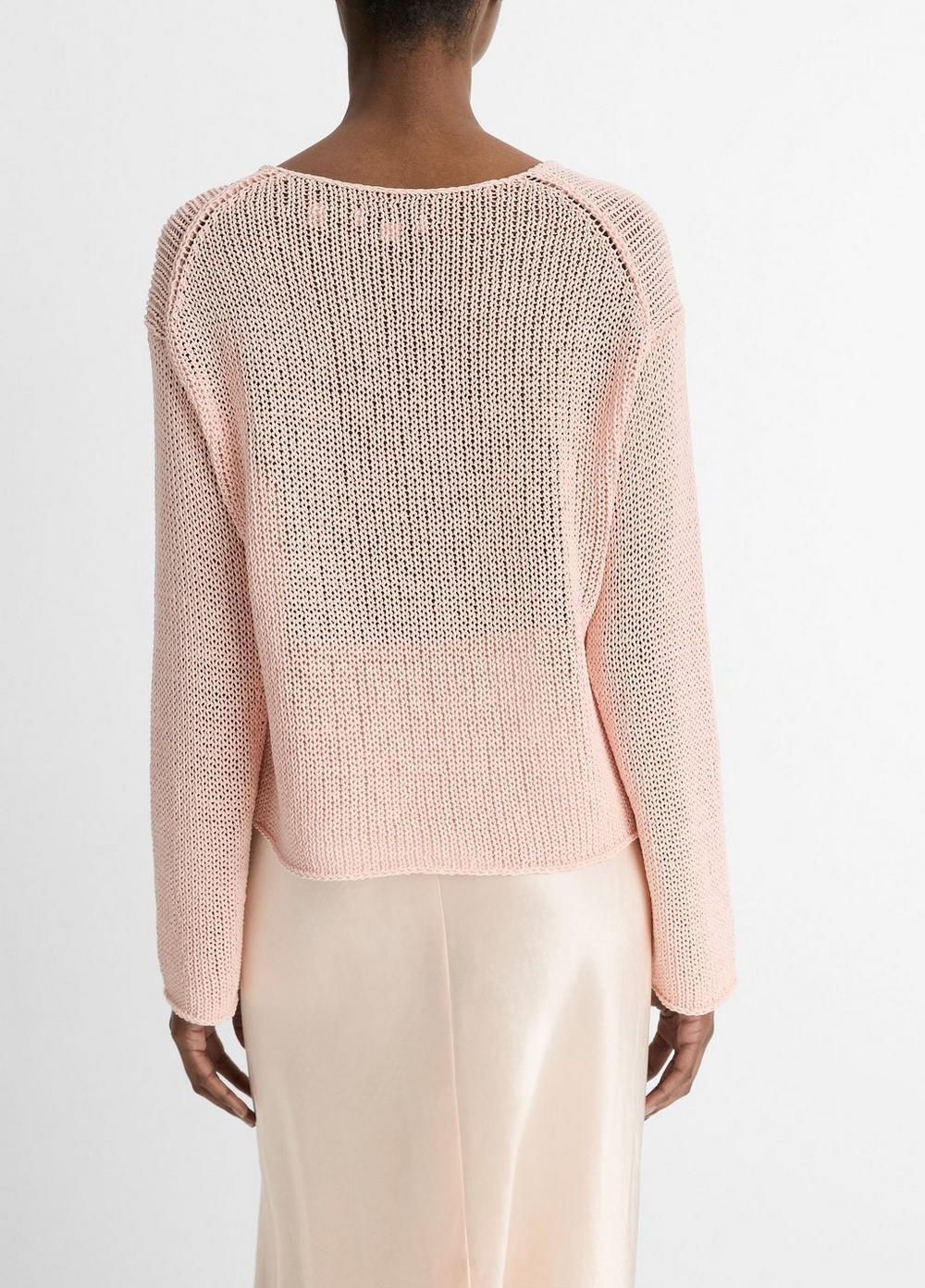 Italian Coated Cotton-Blend Sweater Product Image