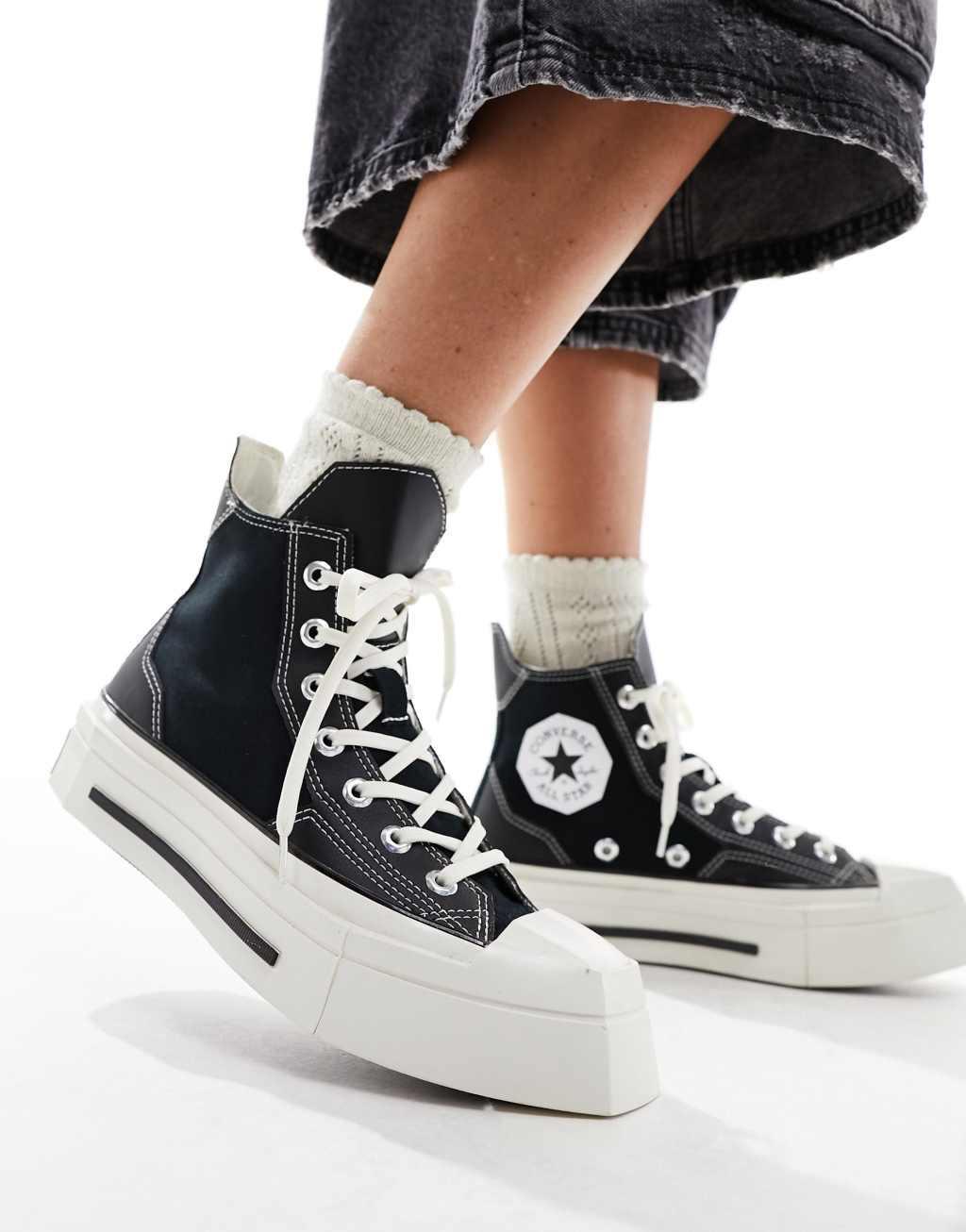 Converse Chuck 70 De Luxe Squared sneakers in black & white Product Image