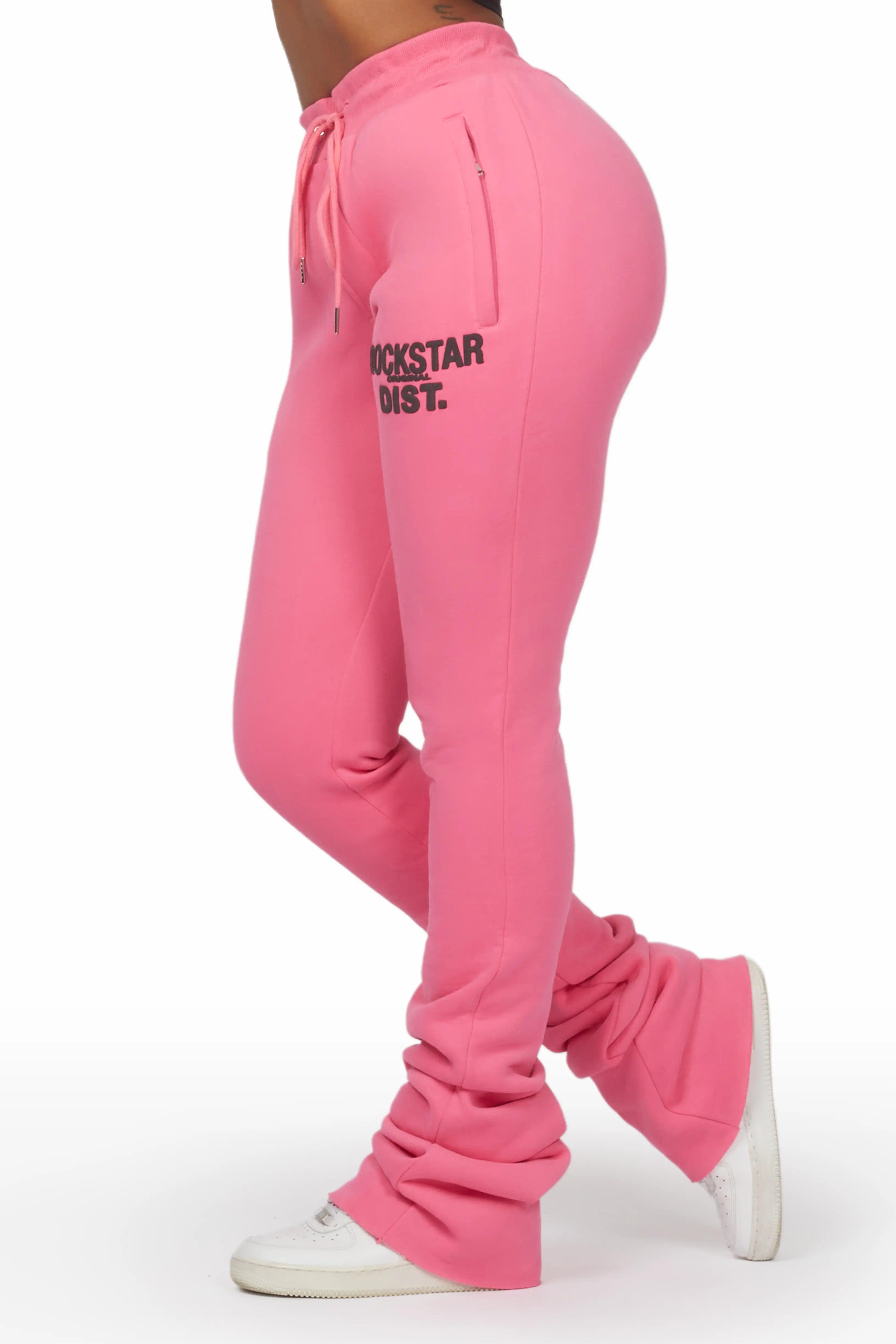 Juliana Fuchsia Super Stacked Track Pant Female Product Image