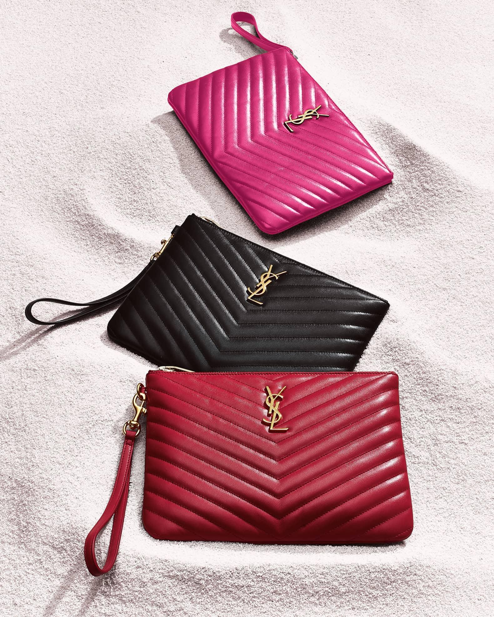 YSL Monogram Small Pouch in Smooth Leather Product Image