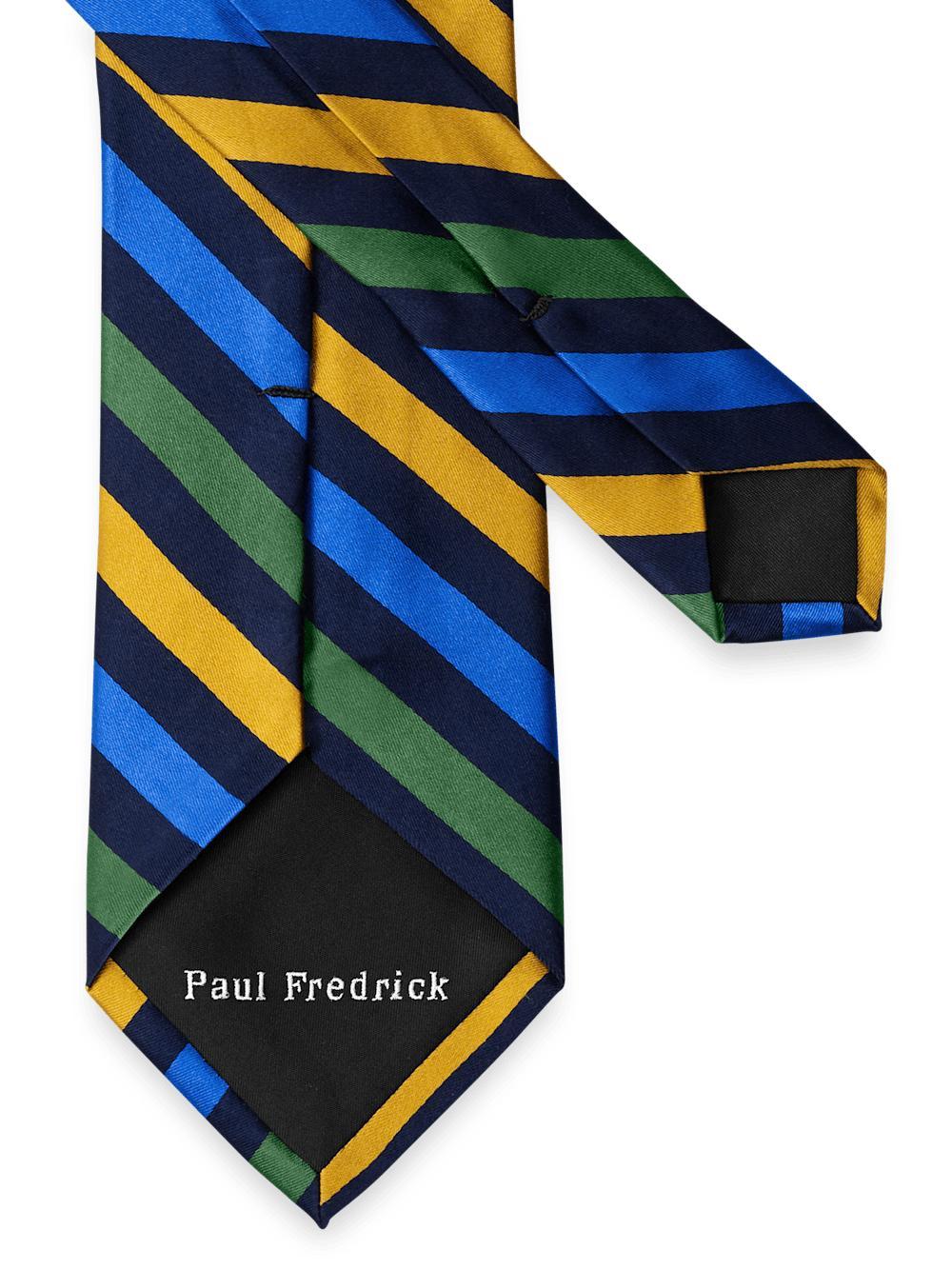 Stripe Woven Silk Tie - Multi Product Image