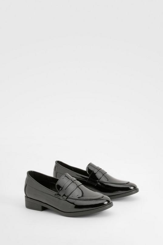 Wide Fit Patent Loafers Product Image