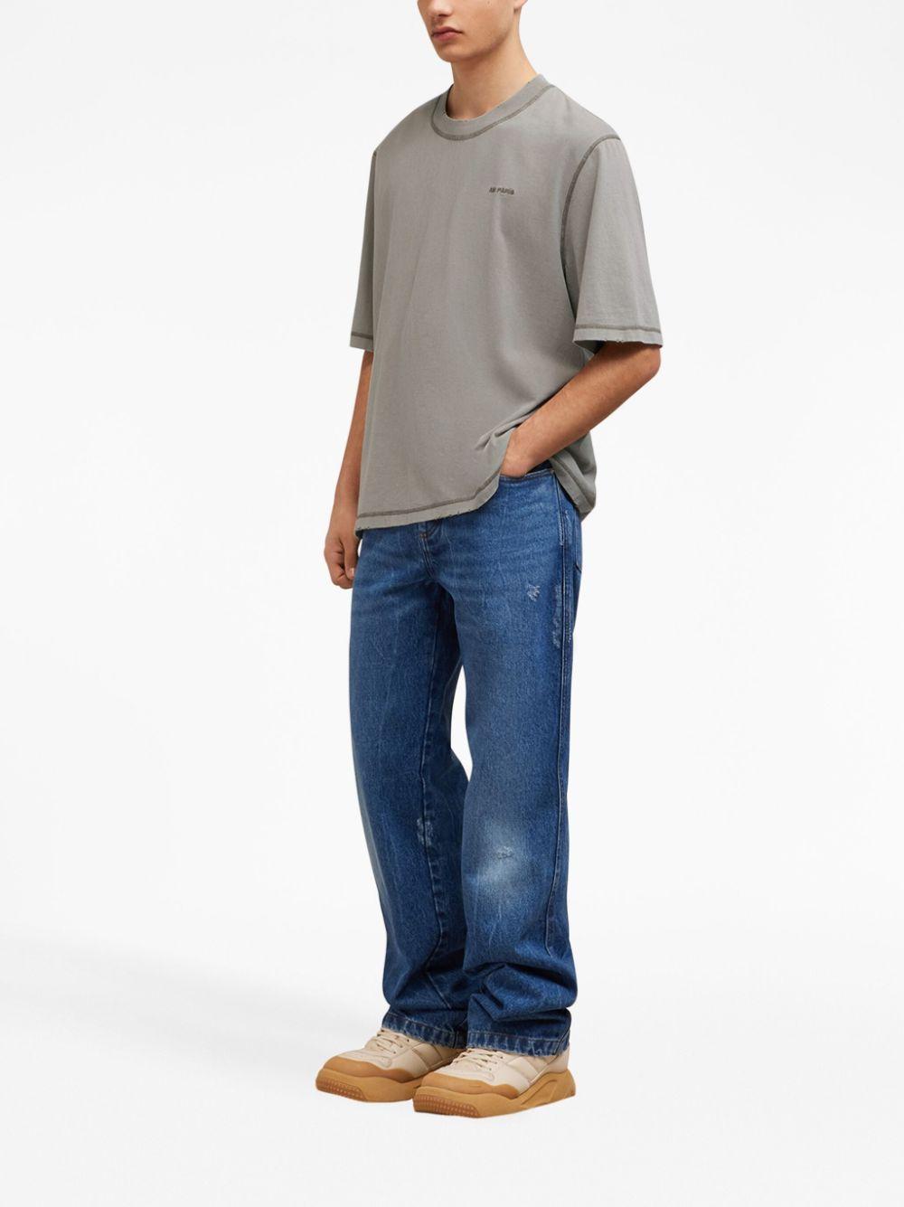 logo-embroidered cotton T-shirt Product Image