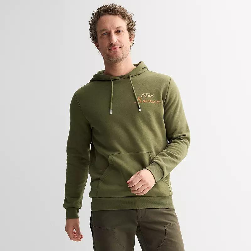 Men's Ford Bronco Graphic Hoodie, Size: XL, Olive Green Product Image