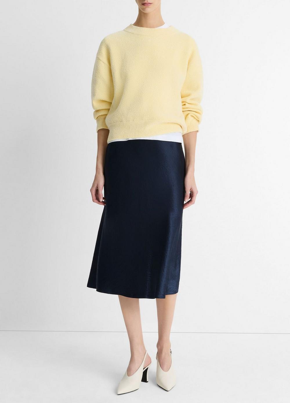 Structured Cotton-Blend Bouclé Sweater Product Image