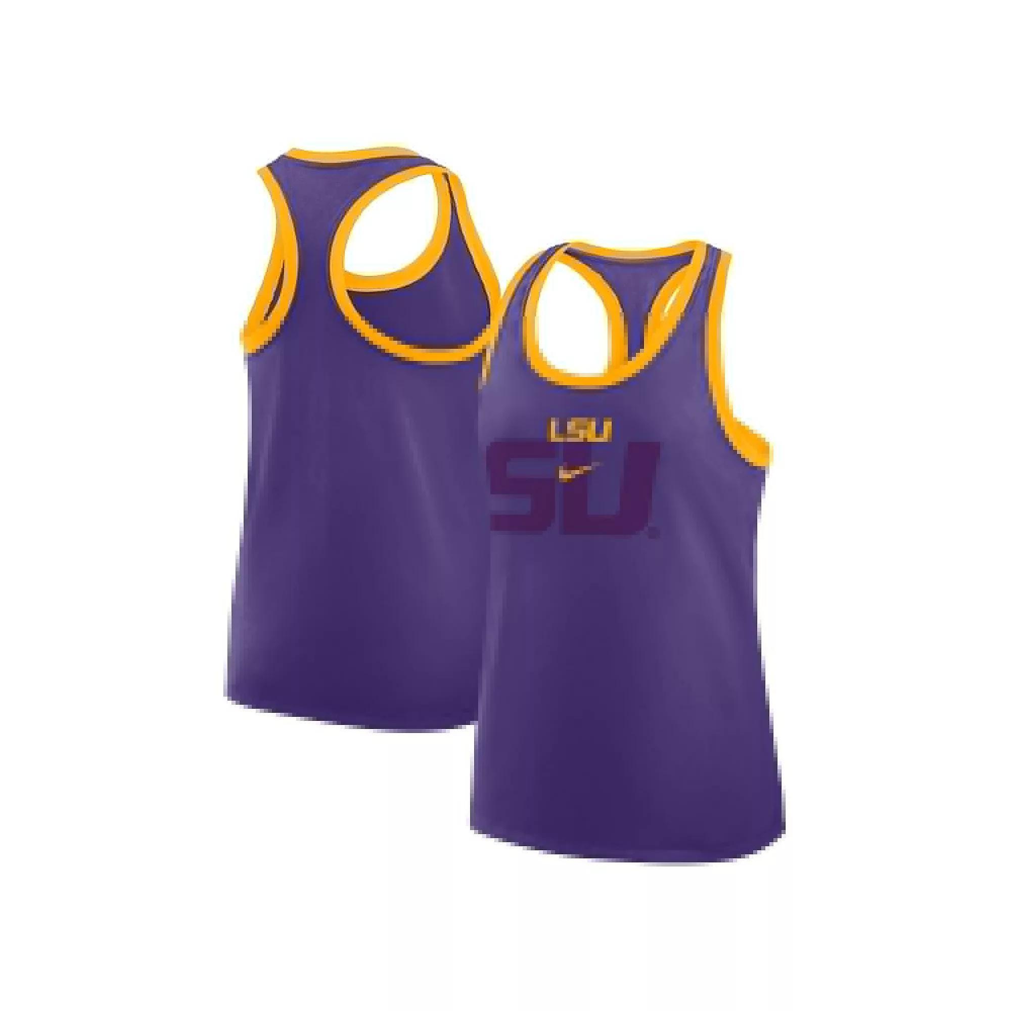 LSU Primetime Shadow Nike Women's College Racerback Tank Top Product Image