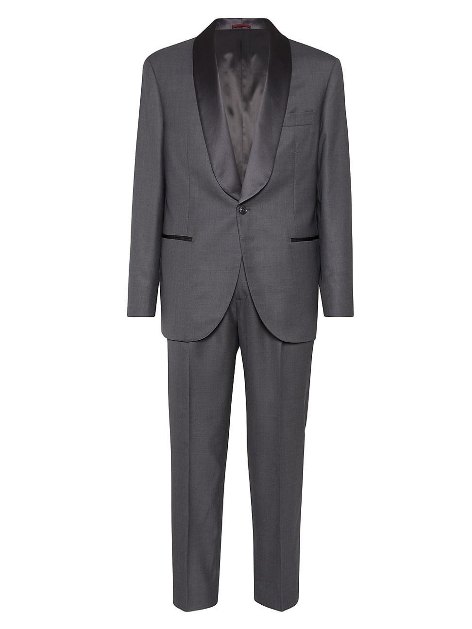 Mens Tuxedo with Shawl Lapel Jacket and Pleated Trousers Product Image