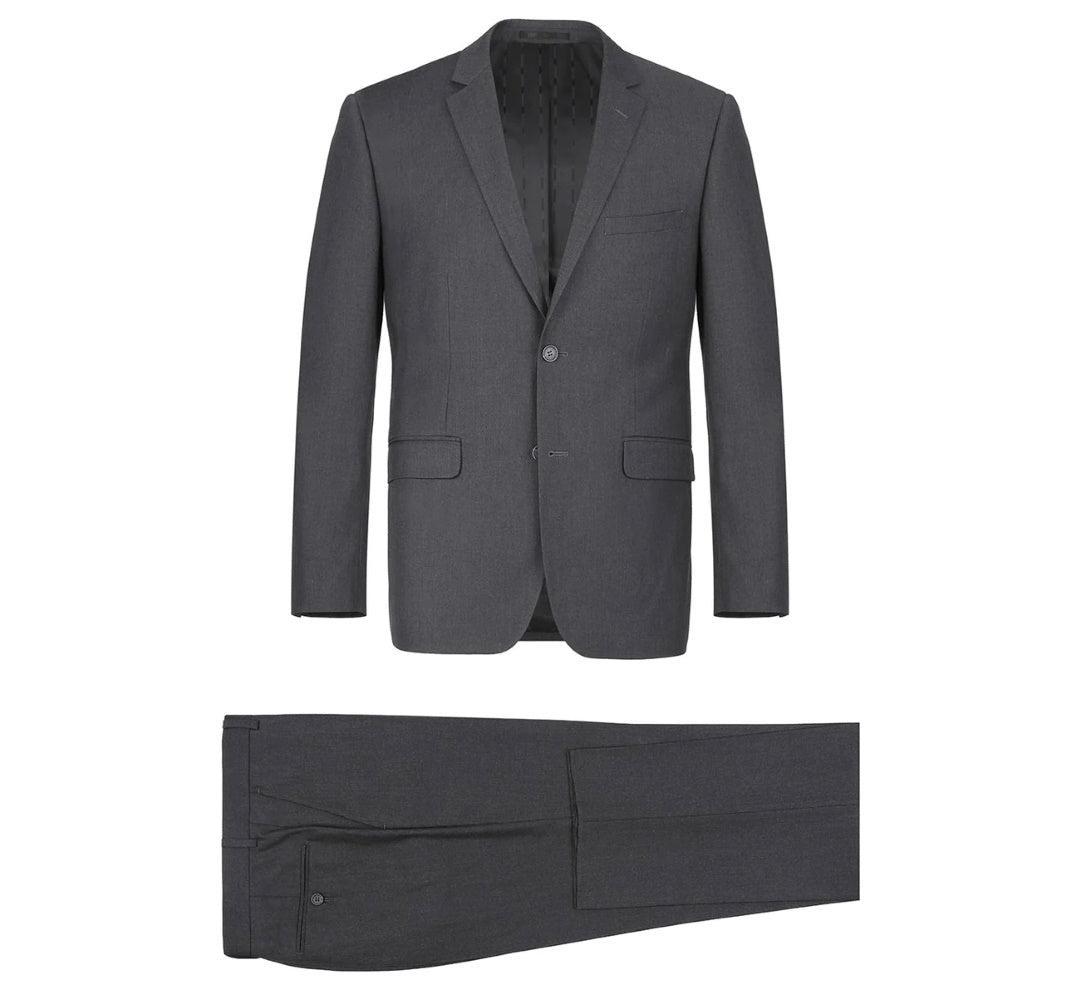 (Limited Sizes) Regular Fit Charcoal Gray 2 Piece Suit Product Image