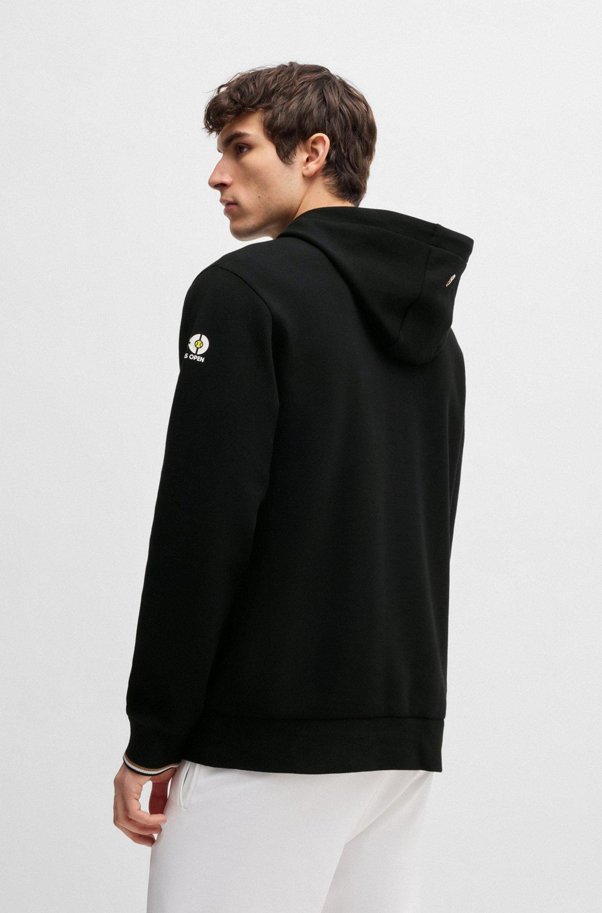 Cotton hoodie with tennis artwork Product Image