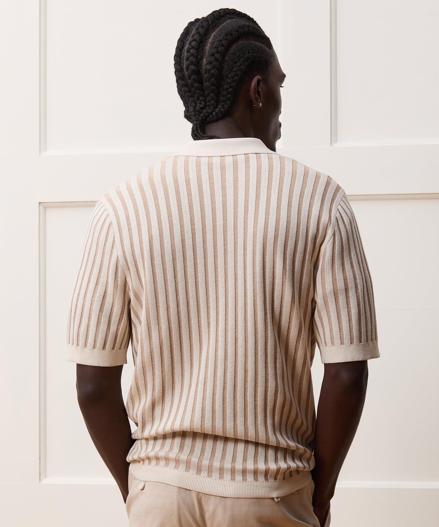 Cropped Silk-Cotton Bungalow Sweater Polo Product Image