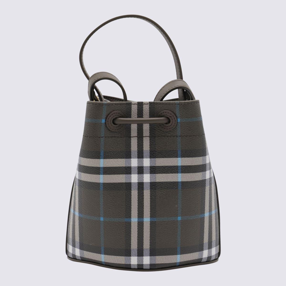 BURBERRY Check Printed Bucket Bag In Snug Ip Check Product Image