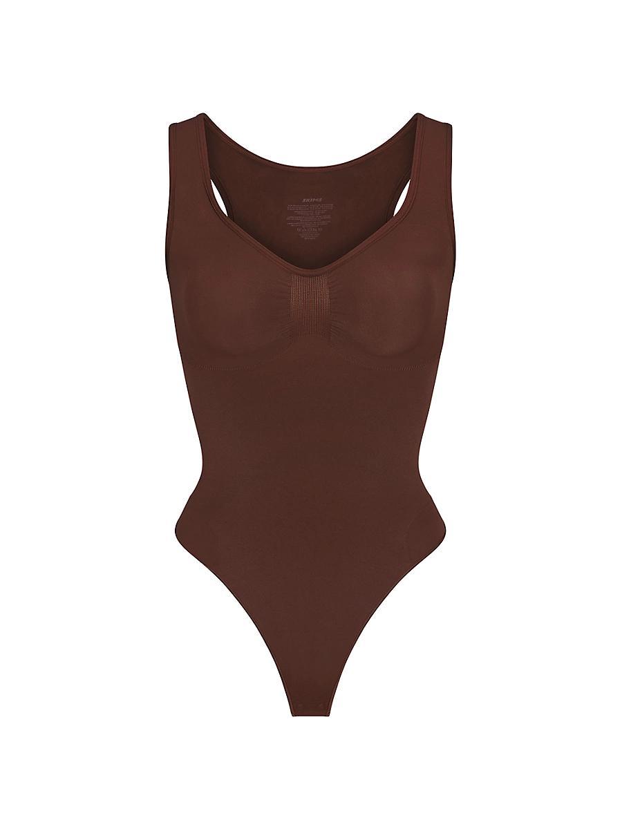 Womens Seamless Sculpt Scoopneck Thong Bodysuit Product Image