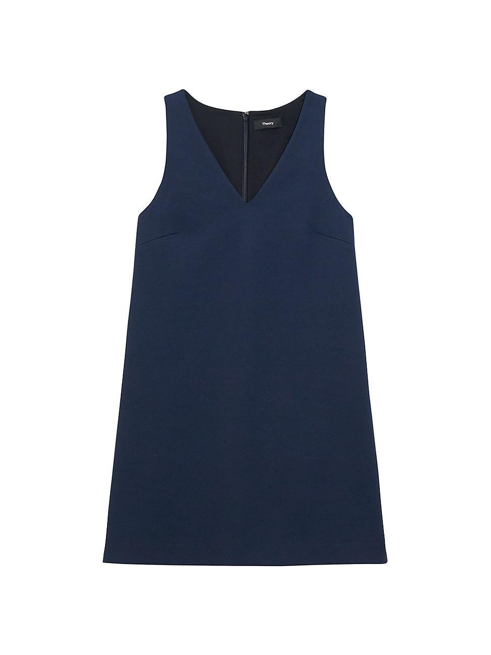 Womens V-Neck Shift Minidress Product Image