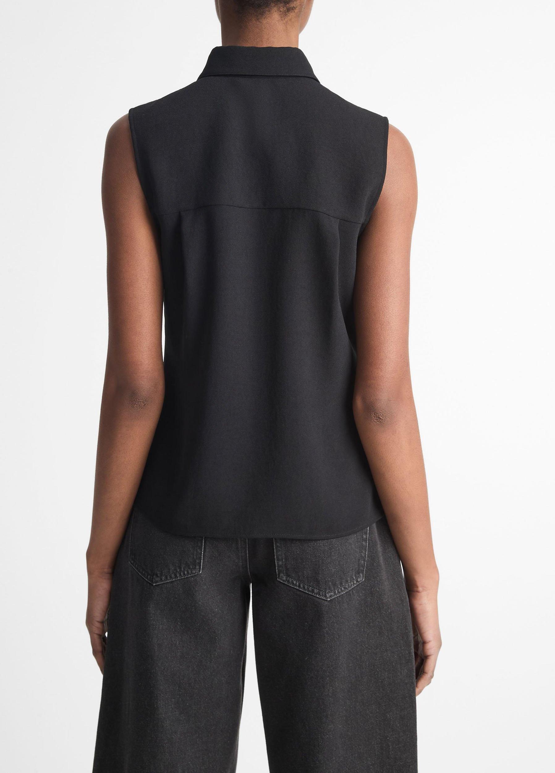 Womens Sleeveless Button-Front Shirt Vince Product Image