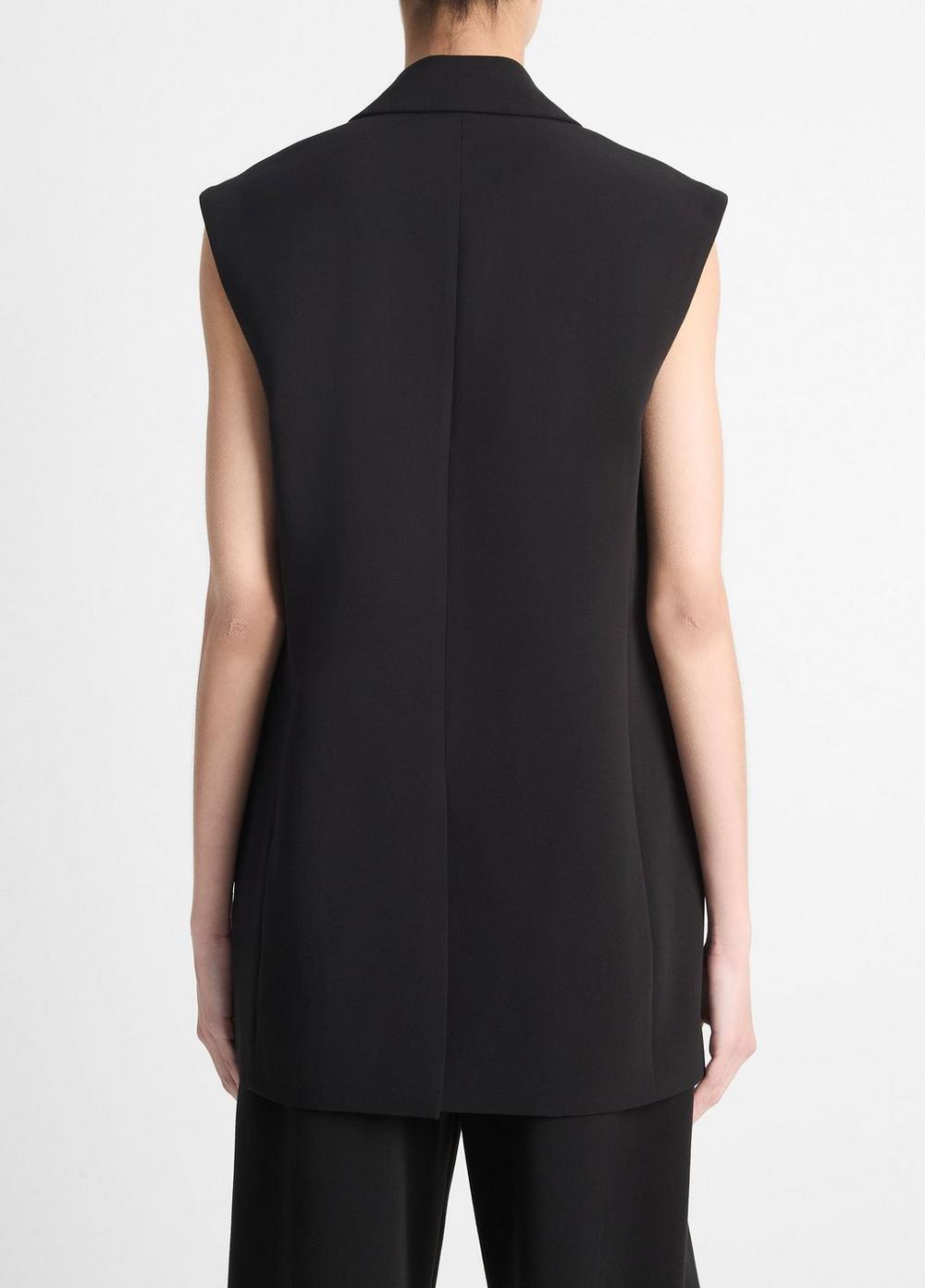 Womens Sleeveless Blazer, Black, Size 0 Vince Product Image