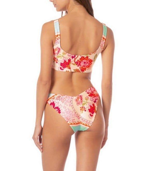 Maaji Valerya Floral Groove Reversible V-Cut Swim Bottom Product Image