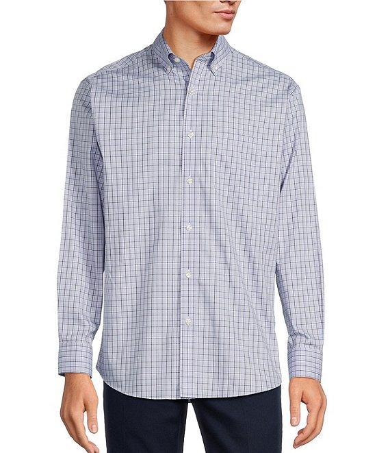 Gold Label Roundtree & Yorke Non-Iron Long Sleeve Small Check Sport Shirt Product Image