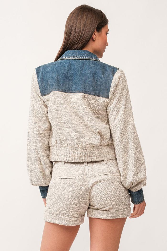 Chelsee Boxy Denim Jacket Product Image