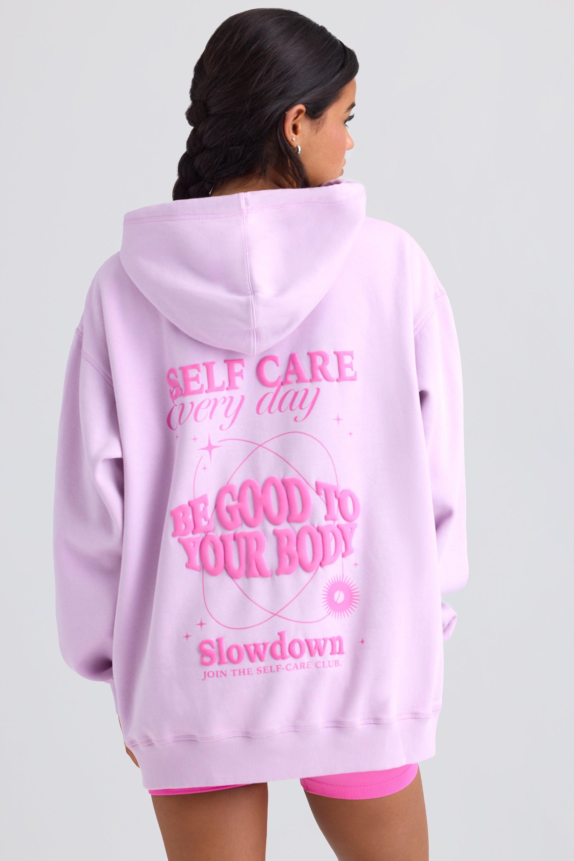 Oversized Hoodie in Violet Pink Product Image