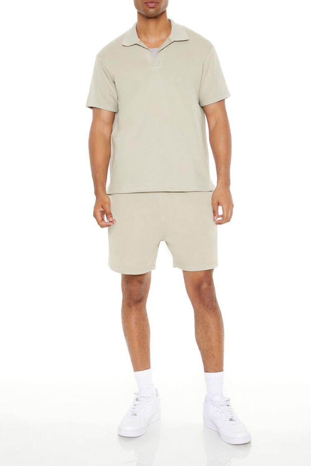 Cotton-Blend Drawstring Sweatshorts | Forever 21 Product Image